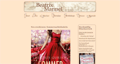 Desktop Screenshot of beatrix-mannel.de