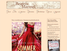 Tablet Screenshot of beatrix-mannel.de